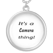 It's a camera thing! personalized necklace