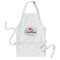 It's a Cat! I Love My Chartreux Apron