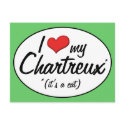 It's a Cat! I Love My Chartreux postcards