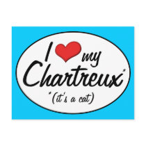 It's a Cat! I Love My Chartreux Post Card