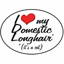 It's a Cat! I Love My Domestic Longhair Photo Cutout