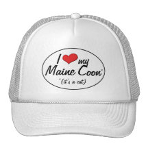 It's a Cat! I Love My Maine Coon Mesh Hat