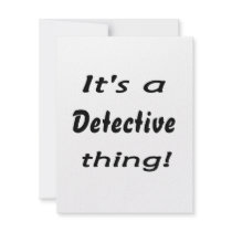 It's a detective thing! invitations