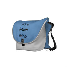 It's a detective thing! commuter bags