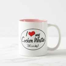It's a Dog! I Love My Cocker Westie Coffee Mug