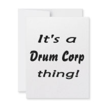It's a drum corp thing! custom announcements