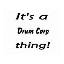It's a drum corp thing! post cards