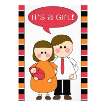 it's a girl! announcement