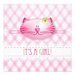 It's A Girl! Announcement card