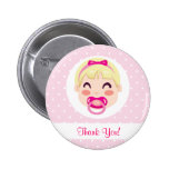 It's a Girl Baby Girl Design Button