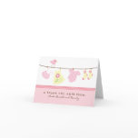It's a Girl Baby Laundry Thank You Card (pink)