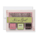 It's a Girl Baby Shower Custom Announcement