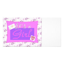 It's a girl Baby Shower Invitations Photo Cards