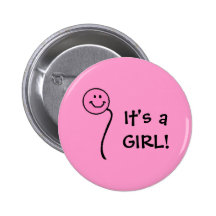 It's a GIRL! - button