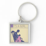 <It's a Girl> by Steve Collier Keychains
