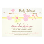 It's a Girl! Clothesline Baby Shower Invitation