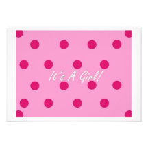 It's A Girl Custom Invitations