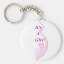 It's A Girl! Keychain