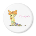 It's a girl! refrigerator magnets