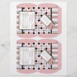 It's a Girl! Mini Puff Box Template Flyer Design