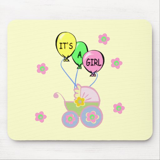 It's A Girl! Mouse Pad
