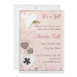 It's a Girl - New Little Sweetheart - Baby Shower  invitations