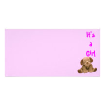 It's a Girl Photo Card