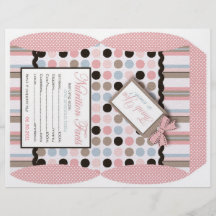 It's a Girl! Popcorn Wrapper Custom Flyer