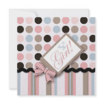 It's a Girl! Square Personalized Invitation