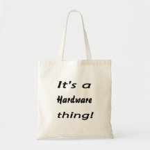 It's a hardware thing! canvas bag