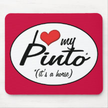 It's a Horse! I Love My Pinto Mouse Pads