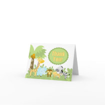 It's A Jungle Thank You Greeting Cards