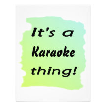 It's a Karaoke thing! Personalized Announcements
