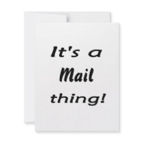 It's a mail thing! personalized invites