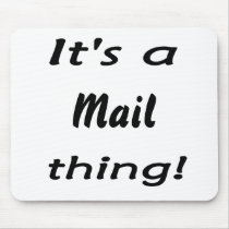 It's a mail thing! mousepad