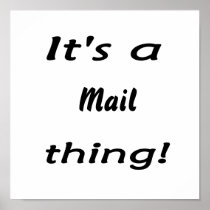 It's a mail thing! print