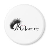It's a Malamute logo design Magnet