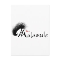 It's a Malamute logo design Postcards