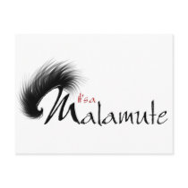 It's a Malamute logo design Post Card