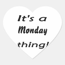 It's a monday thing! heart stickers