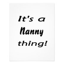 It's a nanny thing! personalized announcement