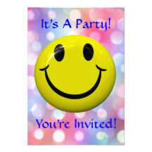 It's A Party! Fun, Colourful Invitation