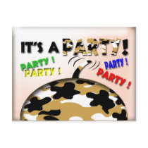 It's a Party Save the Date Postcard