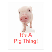 It's A Pig Thing Postcard
