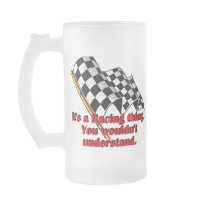 It's a racing thing coffee mugs