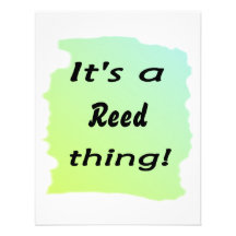 It's a reed thing! custom invitations