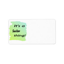It's a sailor thing! personalized address label