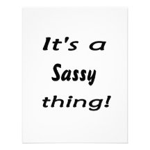 It's a sassy thing! personalized invitation