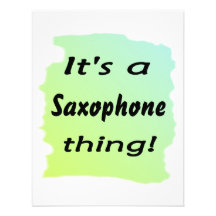 It's a saxophone thing! personalized invite