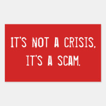 "It's a scam" Sticker